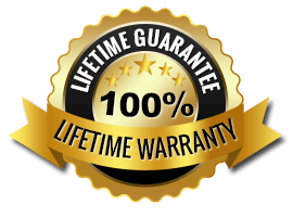 100% lifetime warranty on custom built aluminum accessories
